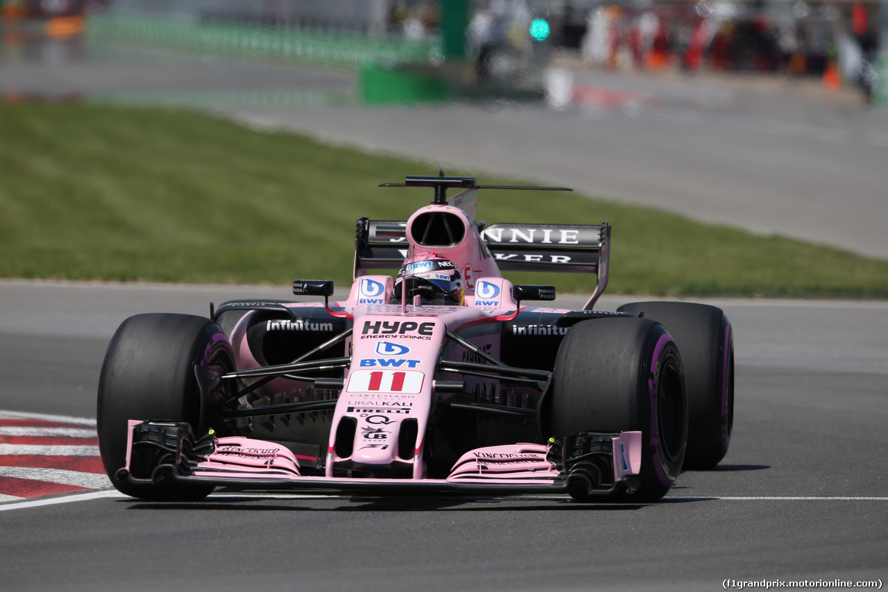 GP CANADA, 10.06.2017- Qualifiche, Sergio Perez (MEX) Sahara Force India F1 VJM010