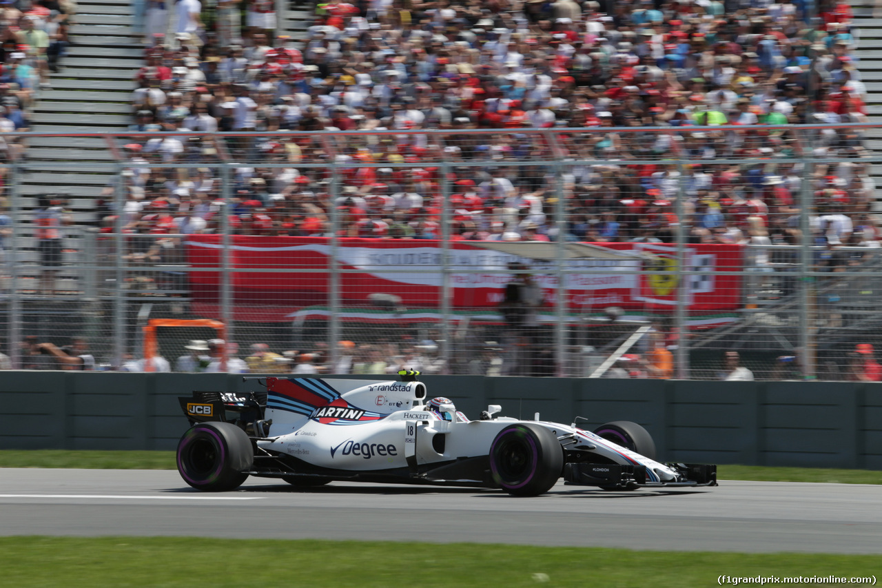 GP CANADA, 10.06.2017- Qualifiche, Lance Stroll (CDN) Williams FW40