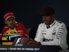 GP CANADA, 10.06.2017- After Qualifiche Press Conference, Lewis Hamilton (GBR) Mercedes AMG F1 W08, Sebastian Vettel (GER) Ferrari SF70H