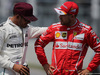 GP CANADA, 10.06.2017- Qualifiche, Lewis Hamilton (GBR) Mercedes AMG F1 W08  talking withg Sebastian Vettel (GER) Ferrari SF70H