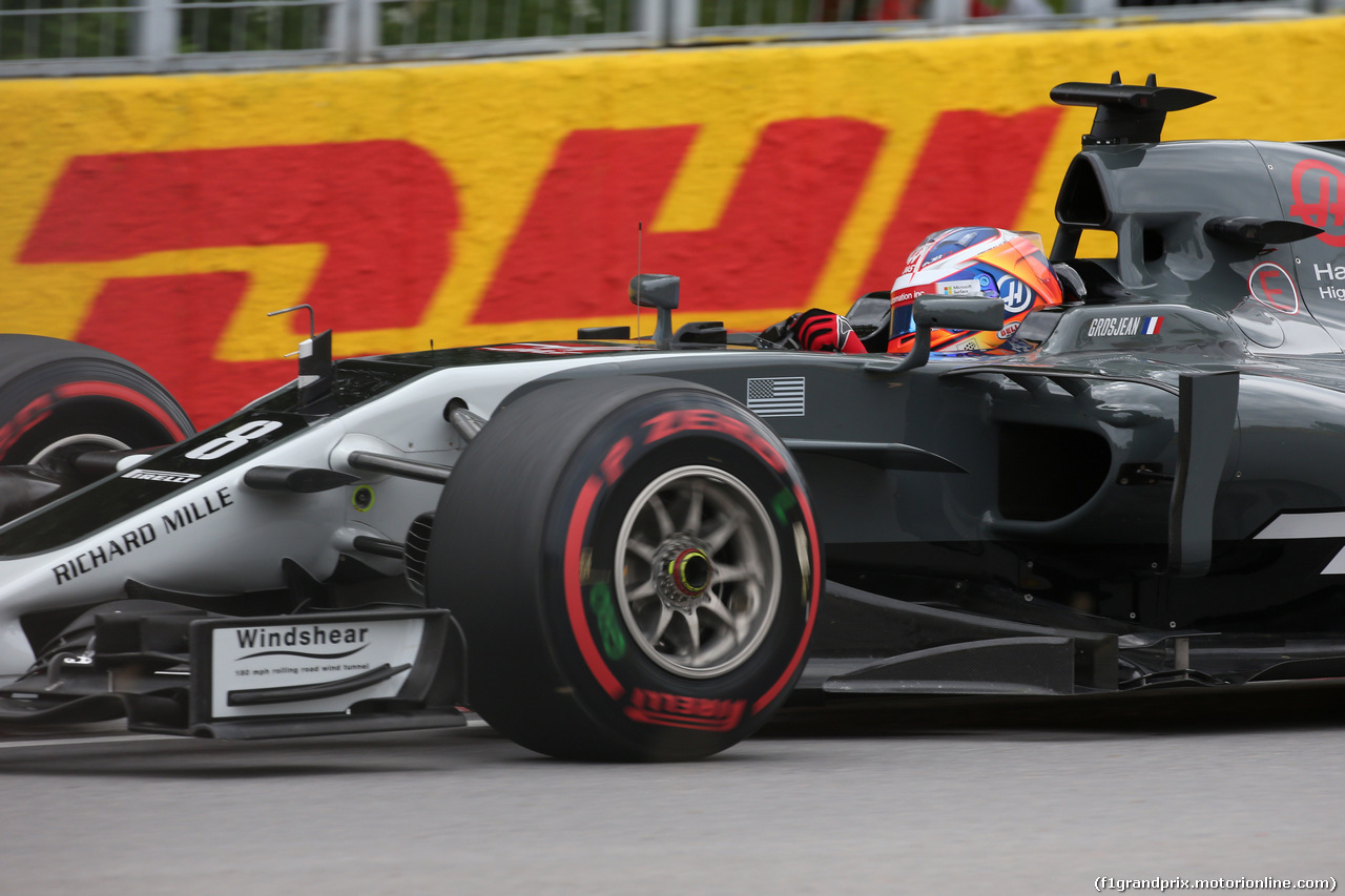 GP CANADA, 09.06.2017- Prove Libere 1, Romain Grosjean (FRA) Haas F1 Team VF-17