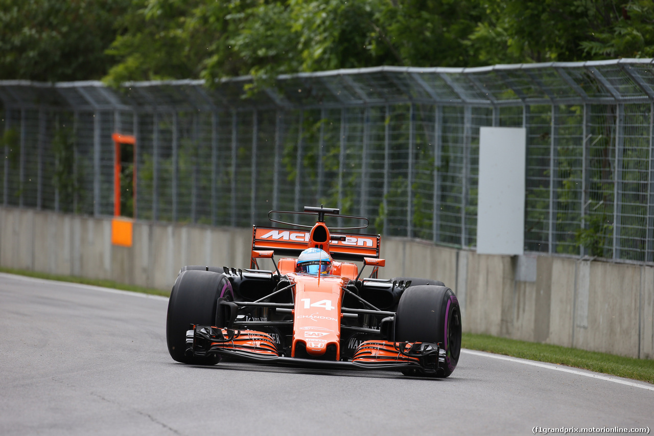 GP CANADA, 09.06.2017- Prove Libere 1, Fernando Alonso (ESP) McLaren Honda MCL32