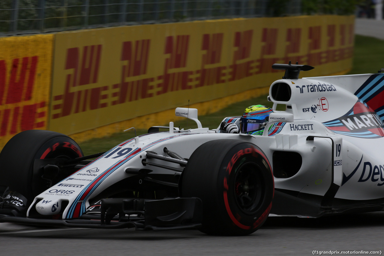 GP CANADA, 09.06.2017- Prove Libere 1, Felipe Massa (BRA) Williams F1 Team FW40