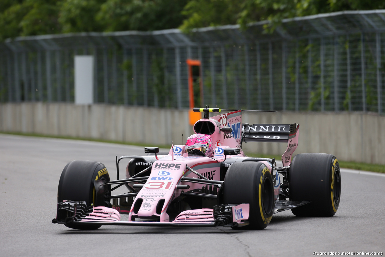 GP CANADA, 09.06.2017- Prove Libere 1, Esteban Ocon (FRA) Sahara Force India F1 VJM10