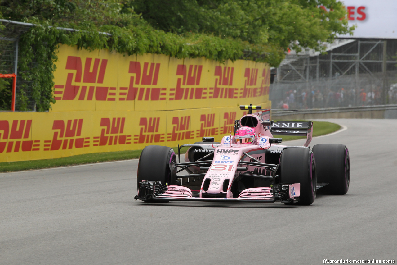 GP CANADA, 09.06.2017- Prove Libere 1, Esteban Ocon (FRA) Sahara Force India F1 VJM10