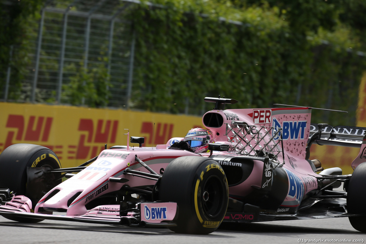 GP CANADA, 09.06.2017- Prove Libere 1, Sergio Perez (MEX) Sahara Force India F1 VJM010