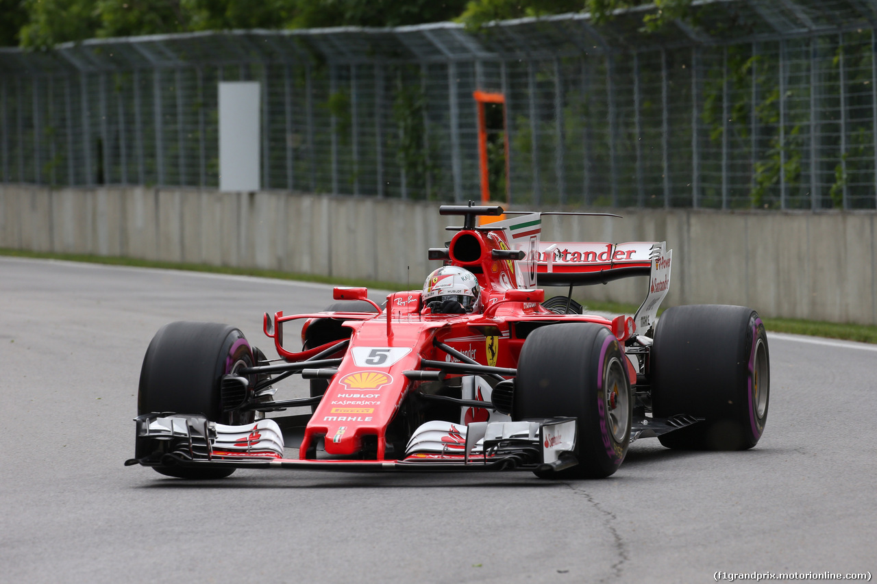 GP CANADA, 09.06.2017- Prove Libere 1, Sebastian Vettel (GER) Ferrari SF70H