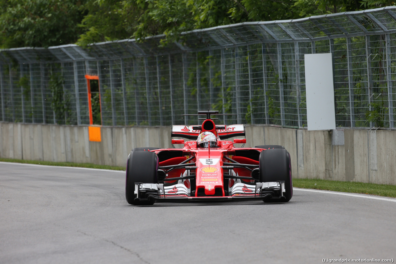 GP CANADA, 09.06.2017- Prove Libere 1, Sebastian Vettel (GER) Ferrari SF70H