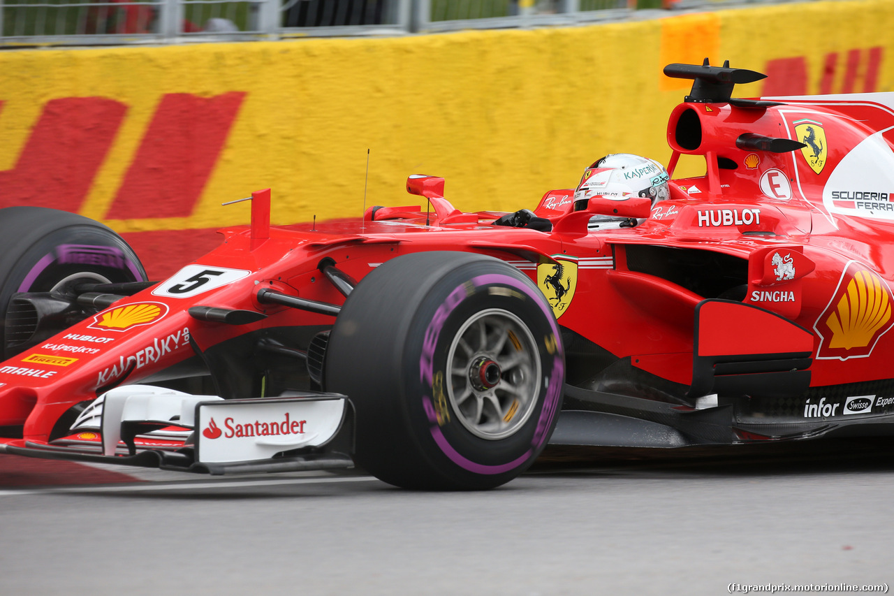 GP CANADA, 09.06.2017- Prove Libere 1, Sebastian Vettel (GER) Ferrari SF70H