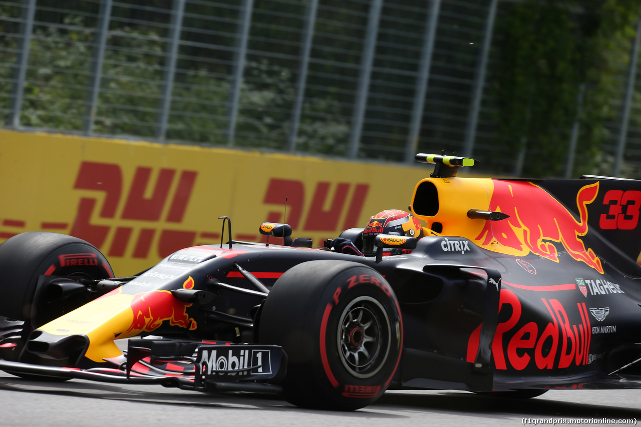 GP CANADA, 09.06.2017- Prove Libere 1, Max Verstappen (NED) Red Bull Racing RB13