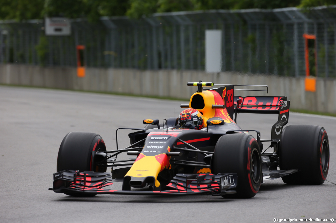 GP CANADA, 09.06.2017- Prove Libere 1, Max Verstappen (NED) Red Bull Racing RB13