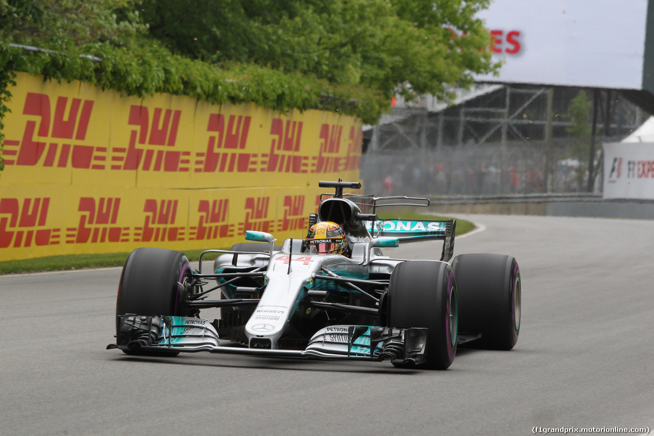 GP CANADA, 09.06.2017- Prove Libere 1, Lewis Hamilton (GBR) Mercedes AMG F1 W08