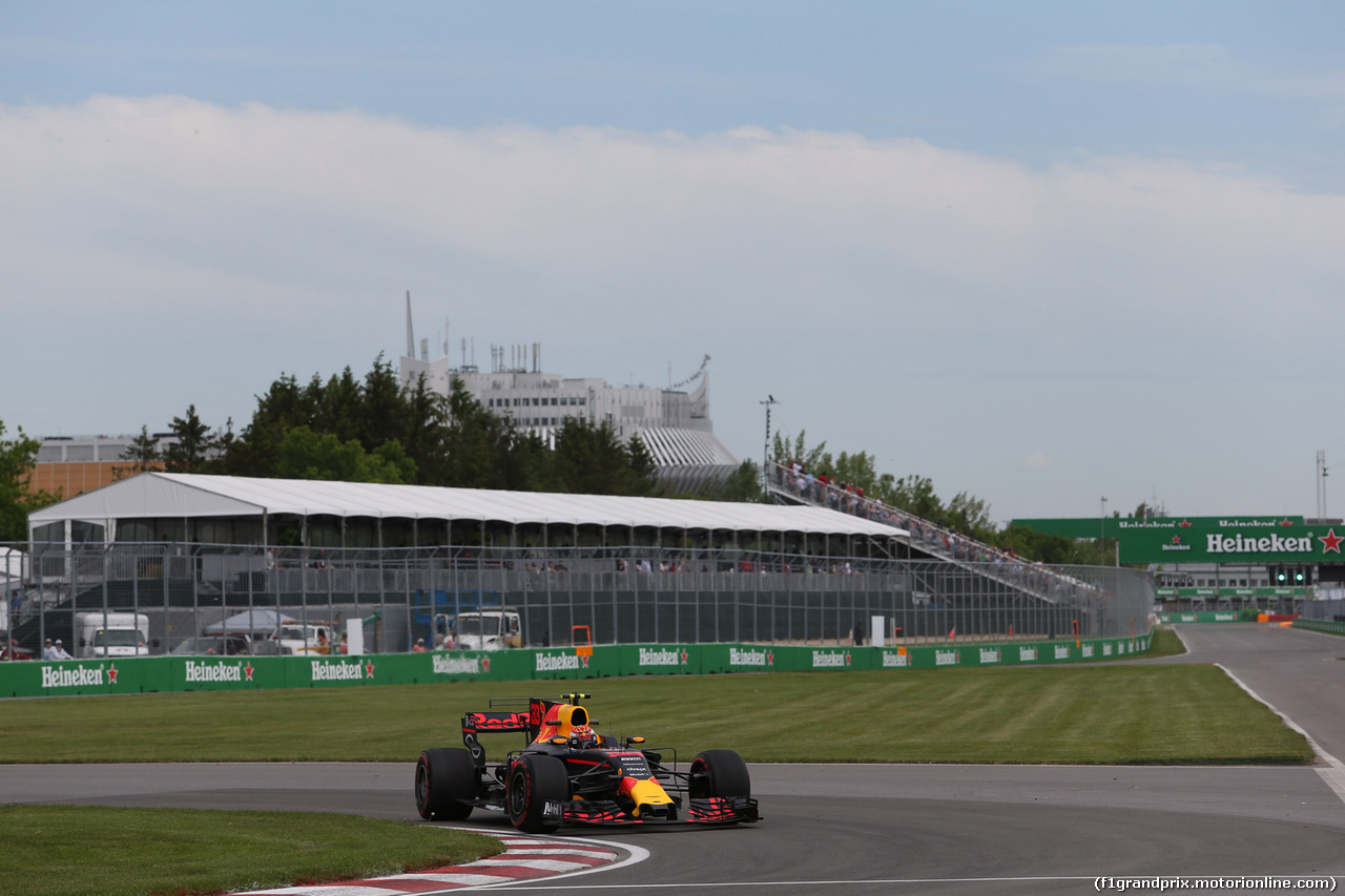 GP CANADA, 08.06.2017- Prove Libere 1, Max Verstappen (NED) Red Bull Racing RB13