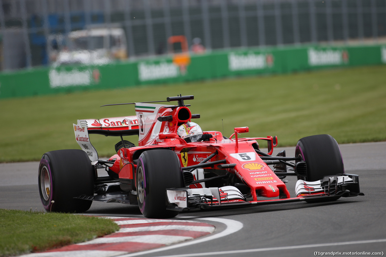 GP CANADA, 08.06.2017- Prove Libere 1, Sebastian Vettel (GER) Ferrari SF70H