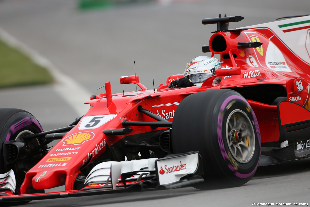 GP CANADA, 08.06.2017- Prove Libere 1, Sebastian Vettel (GER) Ferrari SF70H