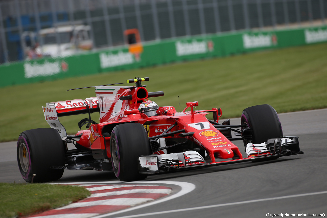 GP CANADA, 08.06.2017- Prove Libere 1, Kimi Raikkonen (FIN) Ferrari SF70H