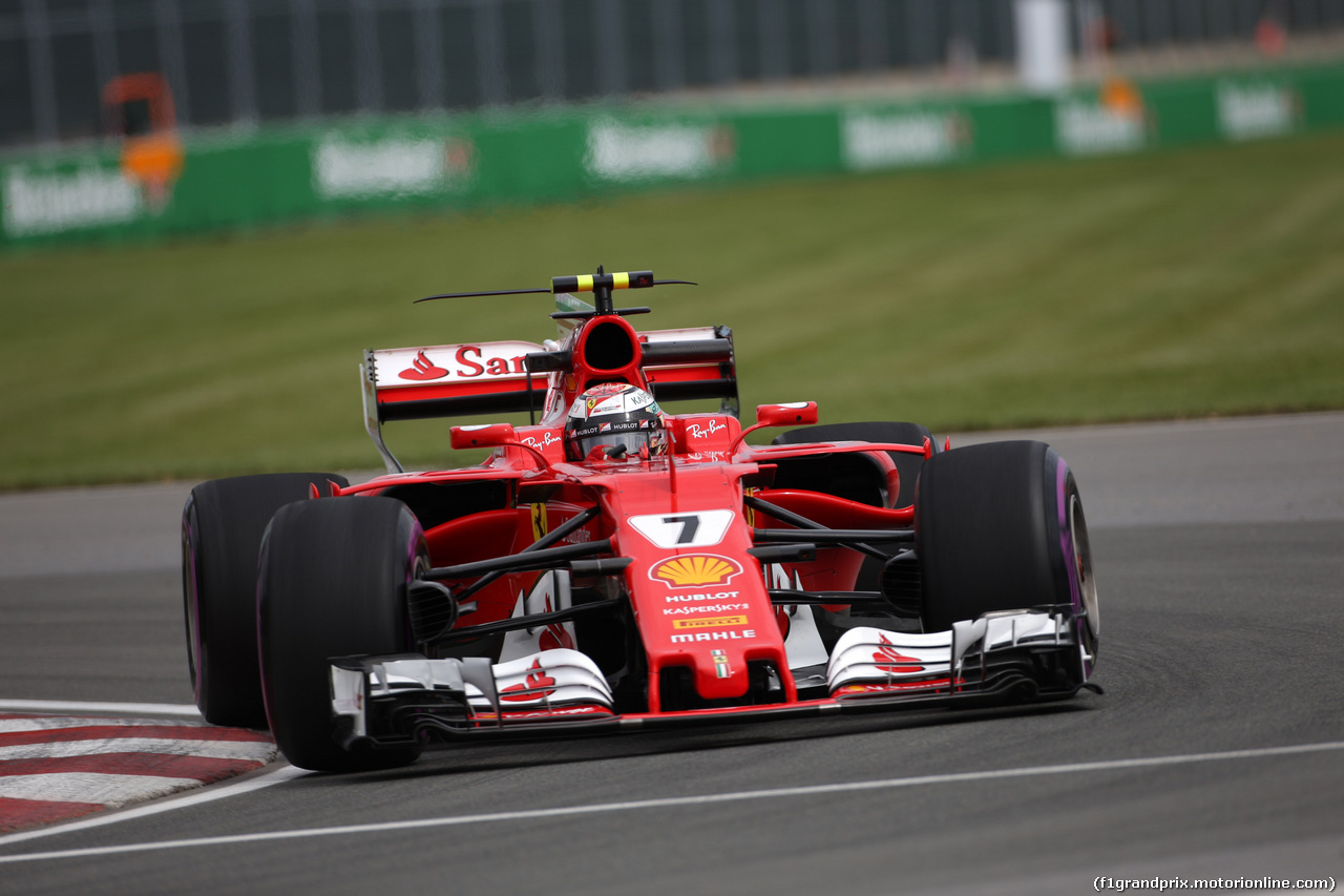 GP CANADA, 08.06.2017- Prove Libere 1, Kimi Raikkonen (FIN) Ferrari SF70H