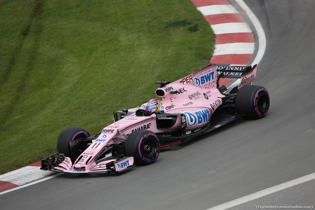 GP CANADA, 08.06.2017- Prove Libere 1, Sergio Perez (MEX) Sahara Force India F1 VJM010