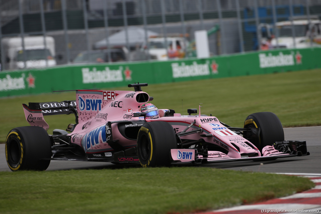 GP CANADA, 08.06.2017- Prove Libere 1, Sergio Perez (MEX) Sahara Force India F1 VJM010