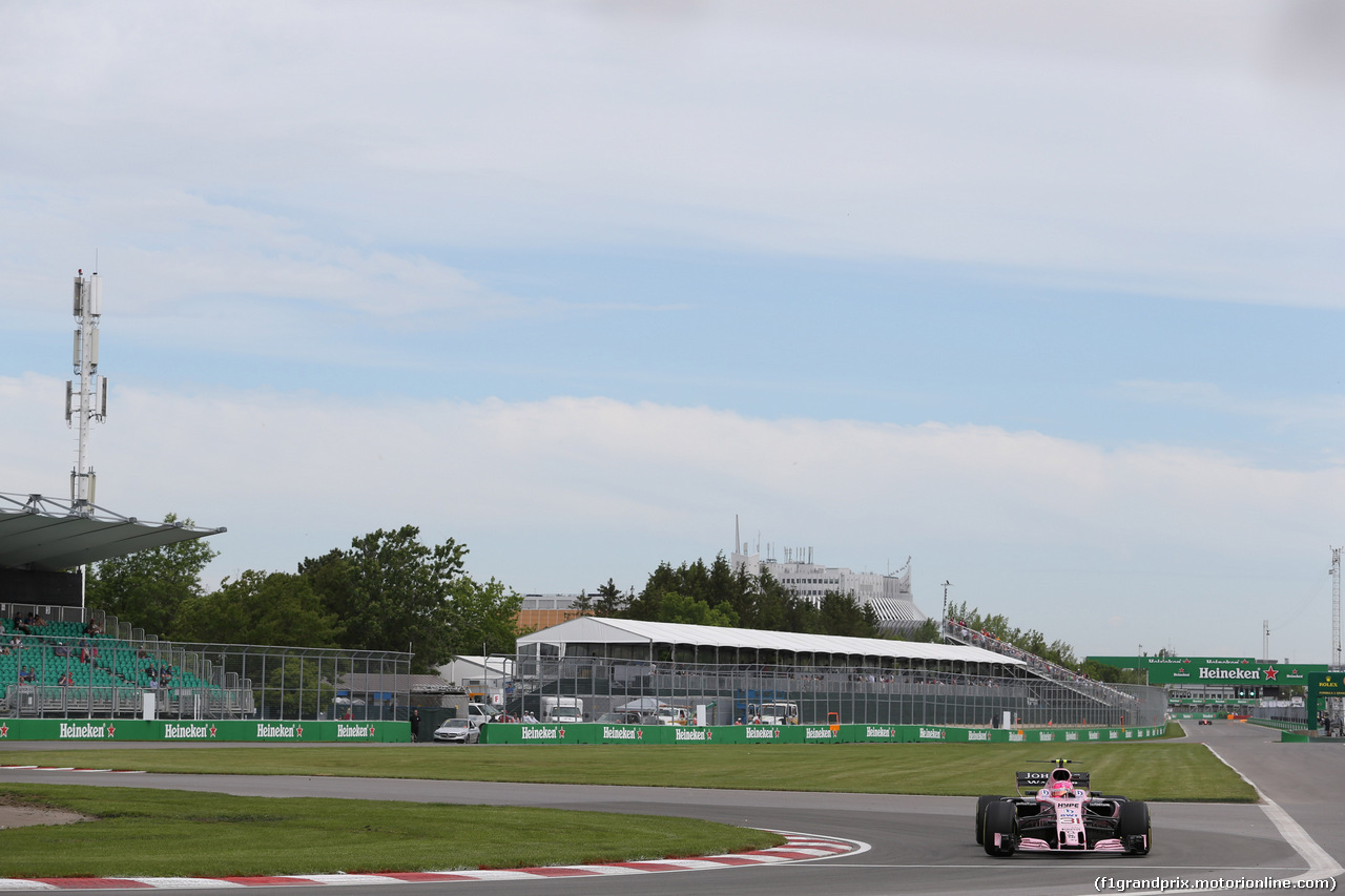 GP CANADA, 08.06.2017- Prove Libere 1, Esteban Ocon (FRA) Sahara Force India F1 VJM10