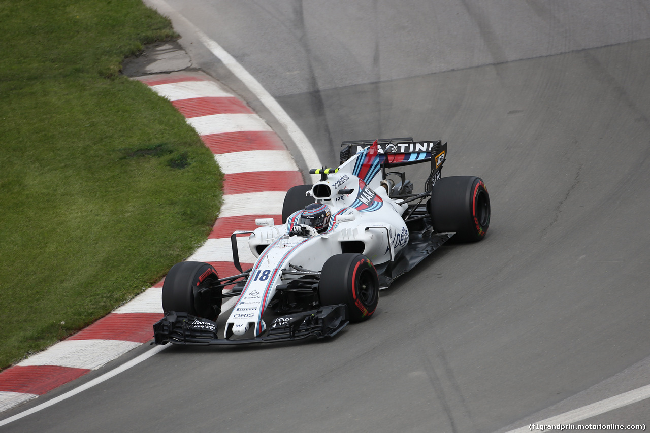 GP CANADA, 08.06.2017- Prove Libere 1, Lance Stroll (CDN) Williams FW40