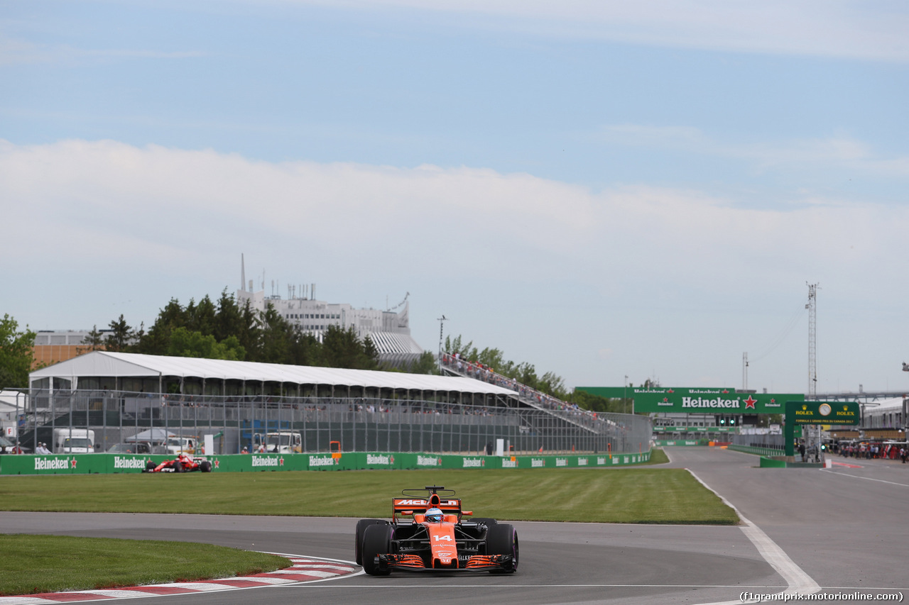 GP CANADA, 08.06.2017- Prove Libere 1, Fernando Alonso (ESP) McLaren Honda MCL32