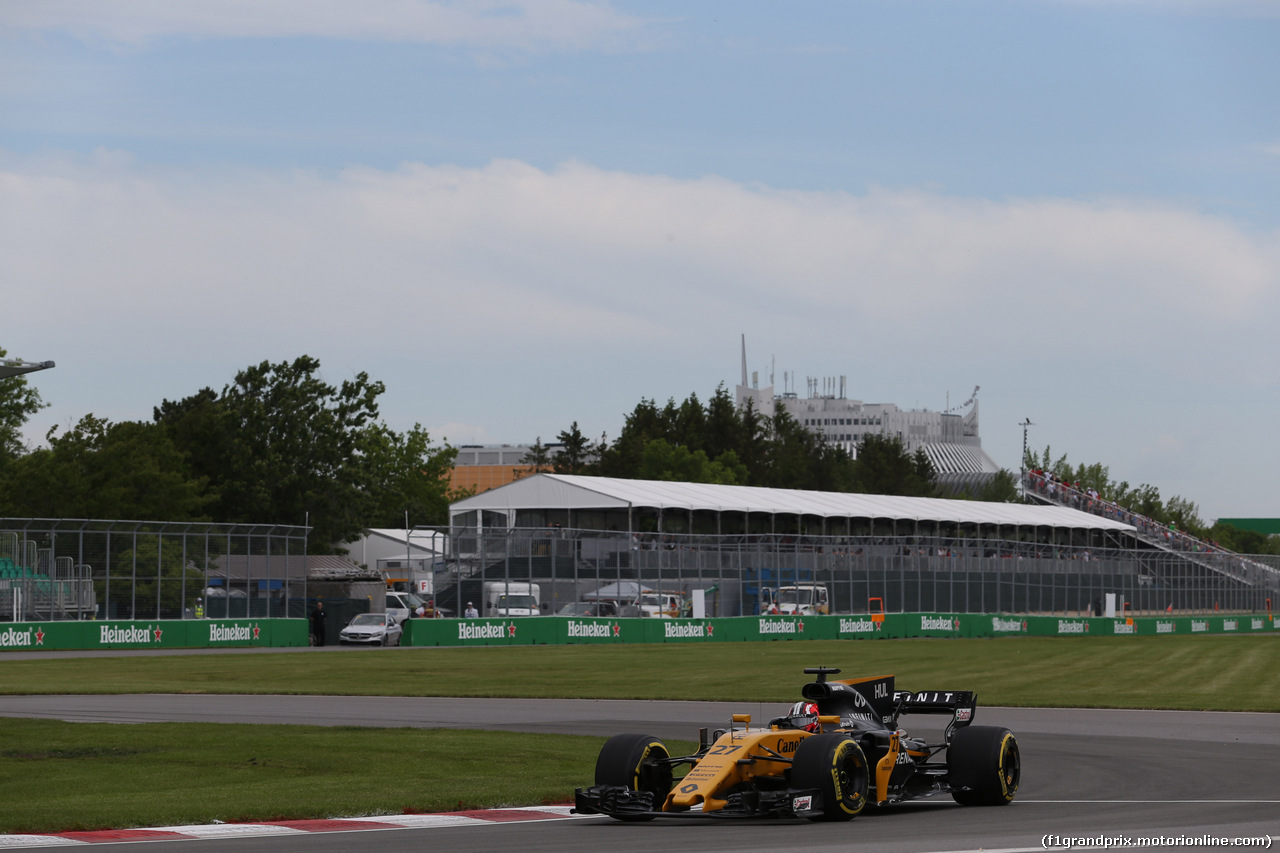 GP CANADA, 08.06.2017- Prove Libere 1, Nico Hulkenberg (GER) Renault Sport F1 Team RS17