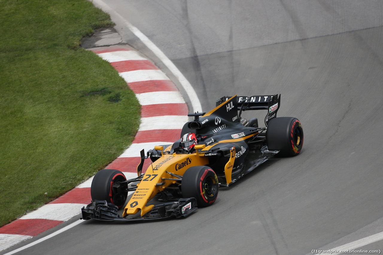 GP CANADA, 08.06.2017- Prove Libere 1, Nico Hulkenberg (GER) Renault Sport F1 Team RS17