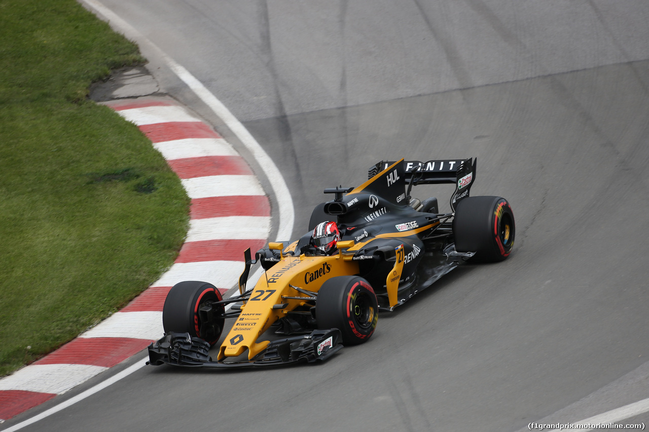 GP CANADA, 08.06.2017- Prove Libere 1, Nico Hulkenberg (GER) Renault Sport F1 Team RS17