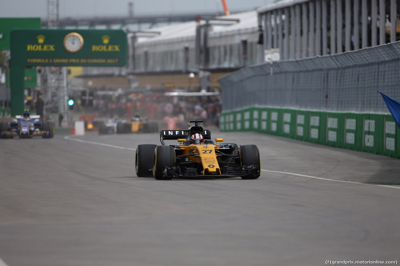 GP CANADA, 08.06.2017- Prove Libere 1, Nico Hulkenberg (GER) Renault Sport F1 Team RS17