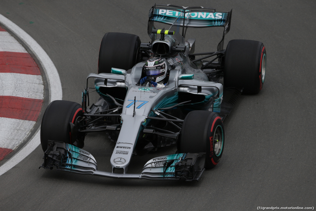 GP CANADA, 09.06.2017- Prove Libere 1, Valtteri Bottas (FIN) Mercedes AMG F1 W08