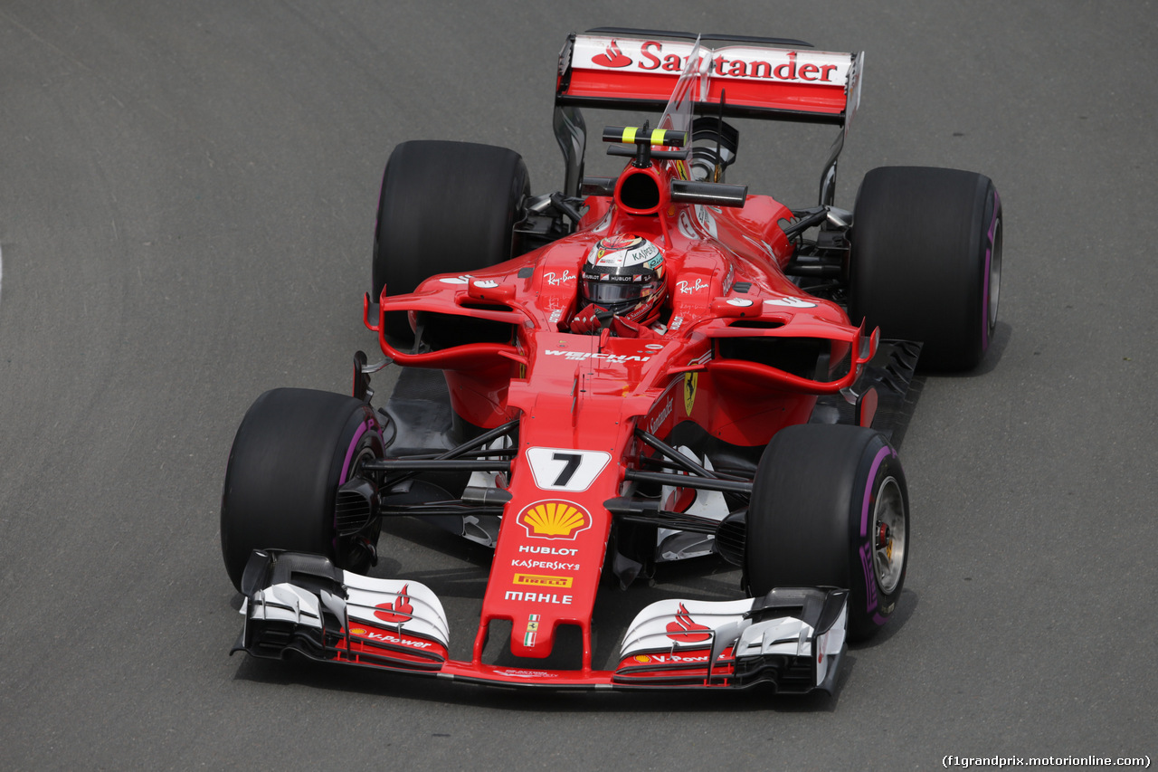 GP CANADA, 09.06.2017- Prove Libere 1, Kimi Raikkonen (FIN) Ferrari SF70H