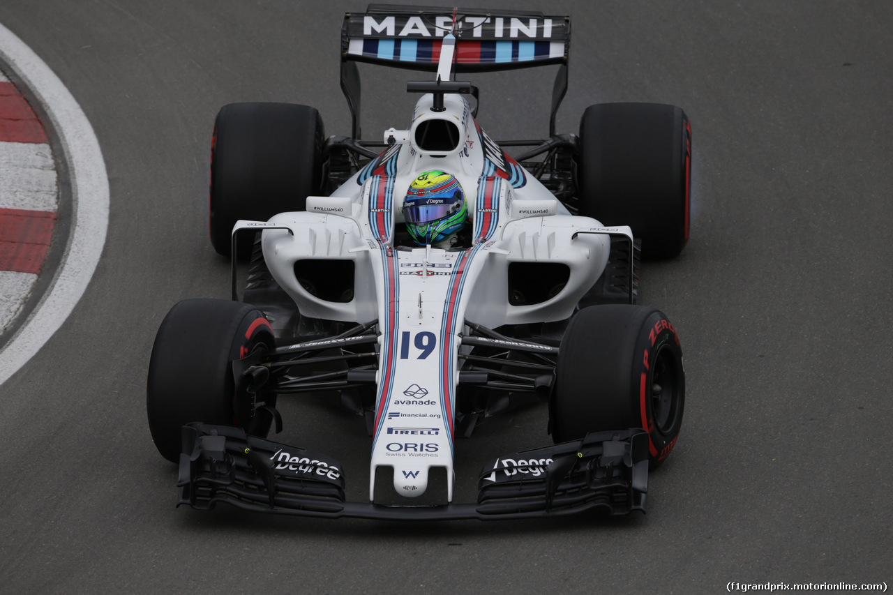 GP CANADA, 09.06.2017- Prove Libere 1, Felipe Massa (BRA) Williams F1 Team FW40