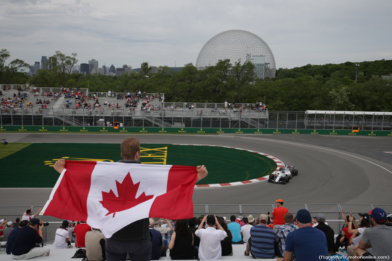 GP CANADA, 09.06.2017- Prove Libere 1, Lance Stroll (CDN) Williams FW40