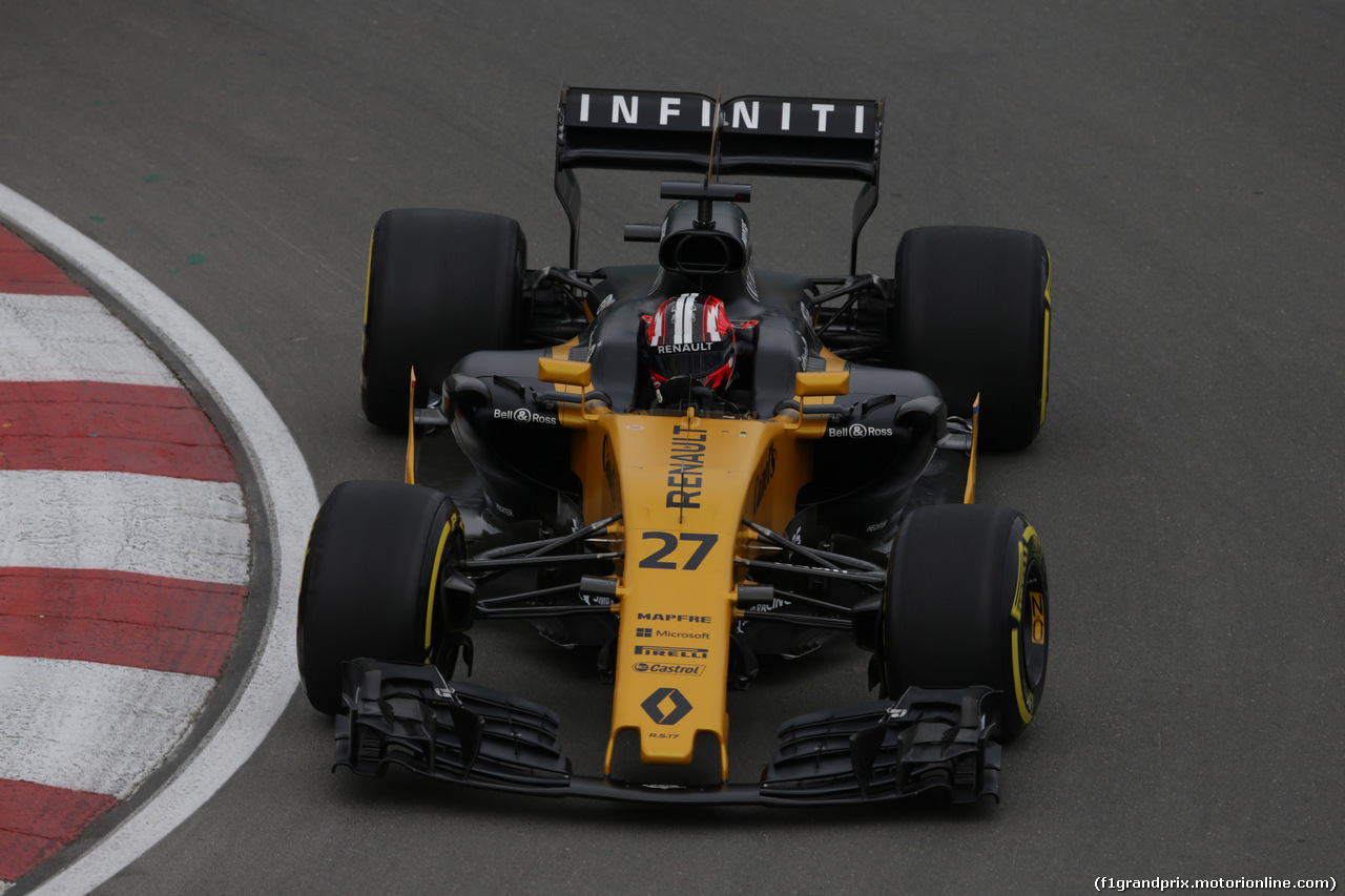 GP CANADA, 09.06.2017- Prove Libere 1, Nico Hulkenberg (GER) Renault Sport F1 Team RS17