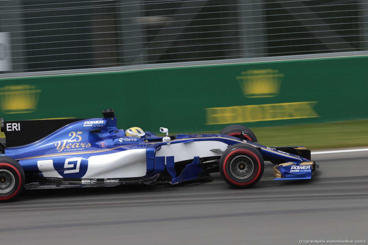 GP CANADA, 09.06.2017- Prove Libere 1, Marcus Ericsson (SUE) Sauber C36