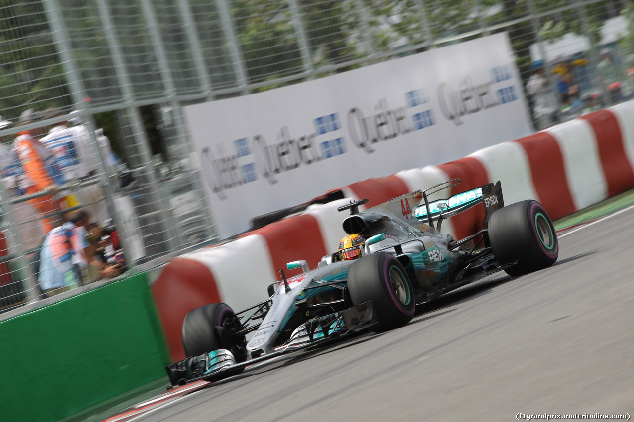 GP CANADA, 09.06.2017- Prove Libere 2, Lewis Hamilton (GBR) Mercedes AMG F1 W08