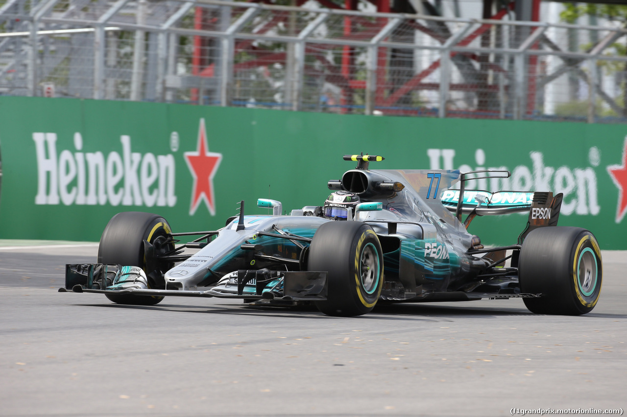 GP CANADA, 09.06.2017- Prove Libere 2, Valtteri Bottas (FIN) Mercedes AMG F1 W08