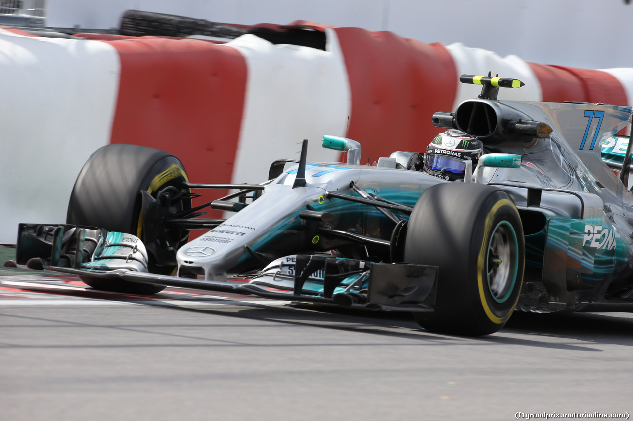 GP CANADA, 09.06.2017- Prove Libere 2, Valtteri Bottas (FIN) Mercedes AMG F1 W08