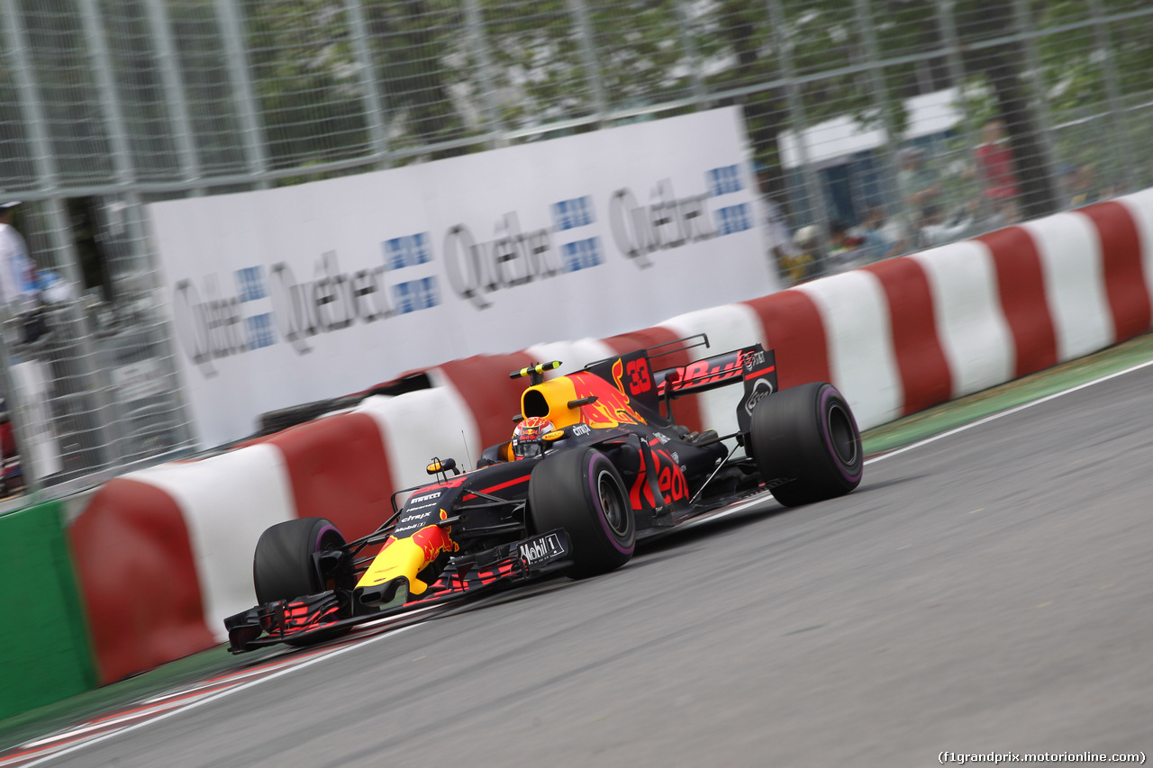 GP CANADA, 09.06.2017- Prove Libere 2, Max Verstappen (NED) Red Bull Racing RB13