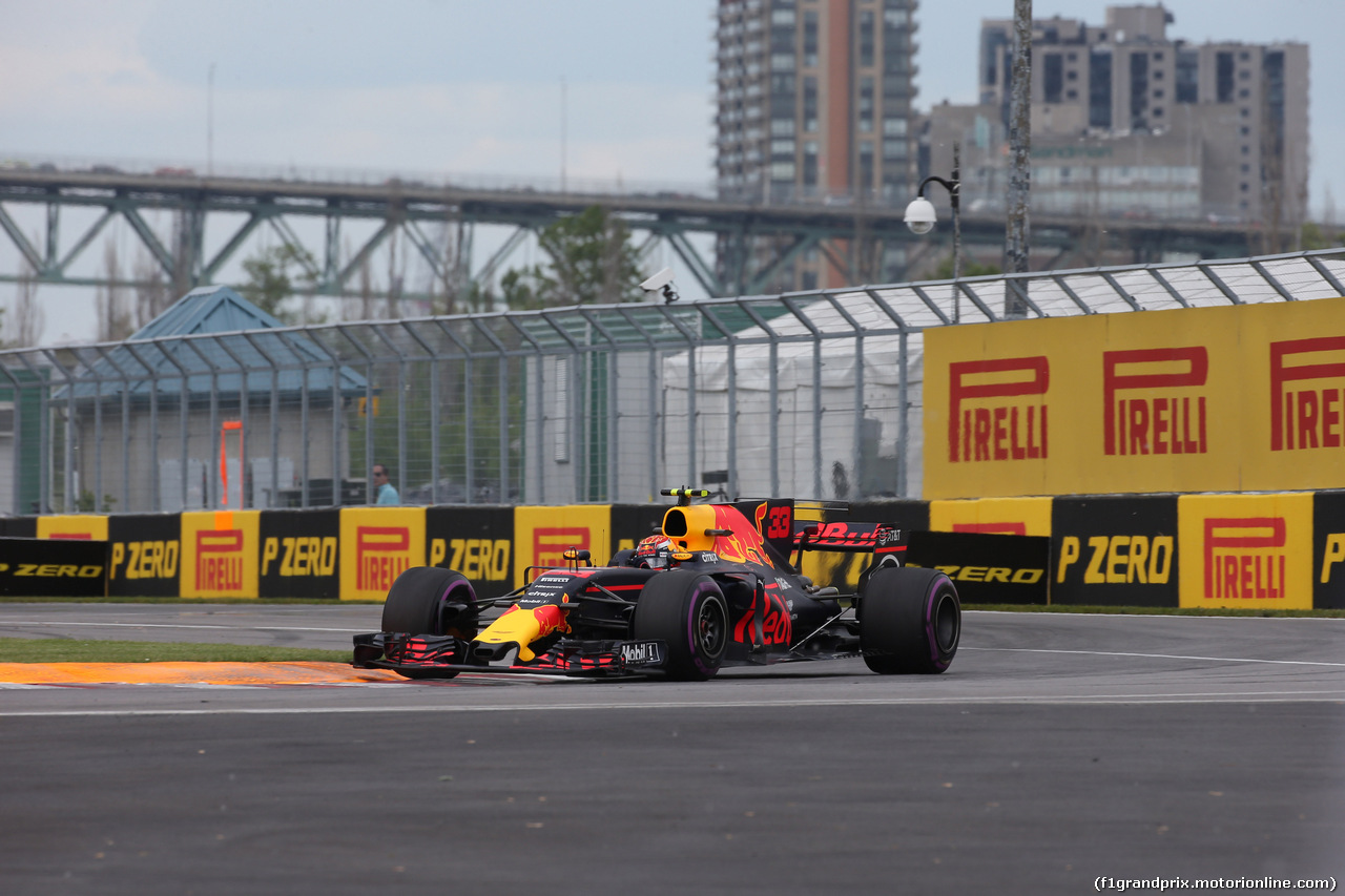 GP CANADA, 09.06.2017- Prove Libere 2, Max Verstappen (NED) Red Bull Racing RB13