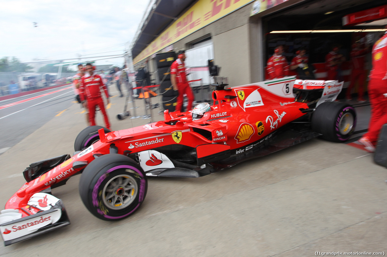 GP CANADA, 09.06.2017- Prove Libere 2, Sebastian Vettel (GER) Ferrari SF70H