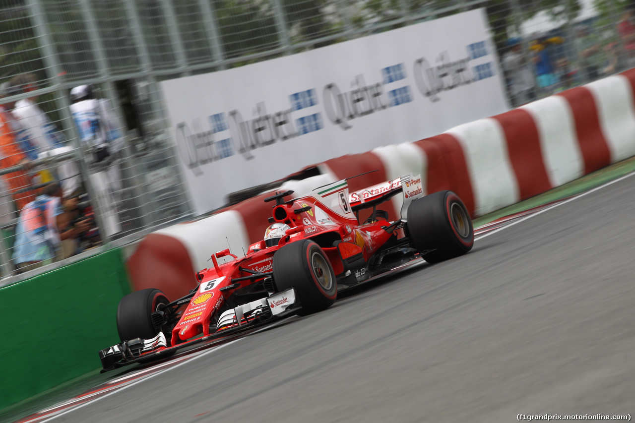 GP CANADA, 09.06.2017- Prove Libere 2, Sebastian Vettel (GER) Ferrari SF70H