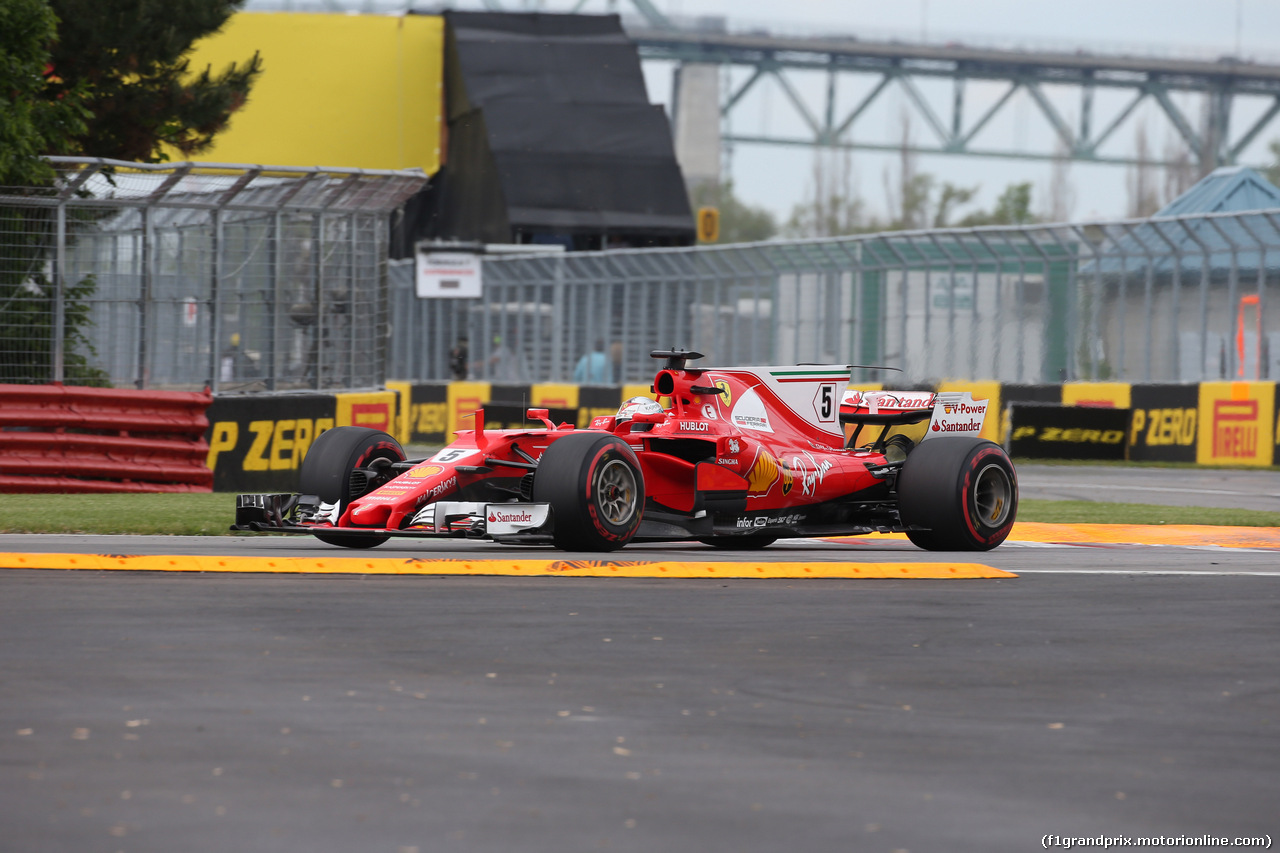 GP CANADA, 09.06.2017- Prove Libere 2, Sebastian Vettel (GER) Ferrari SF70H