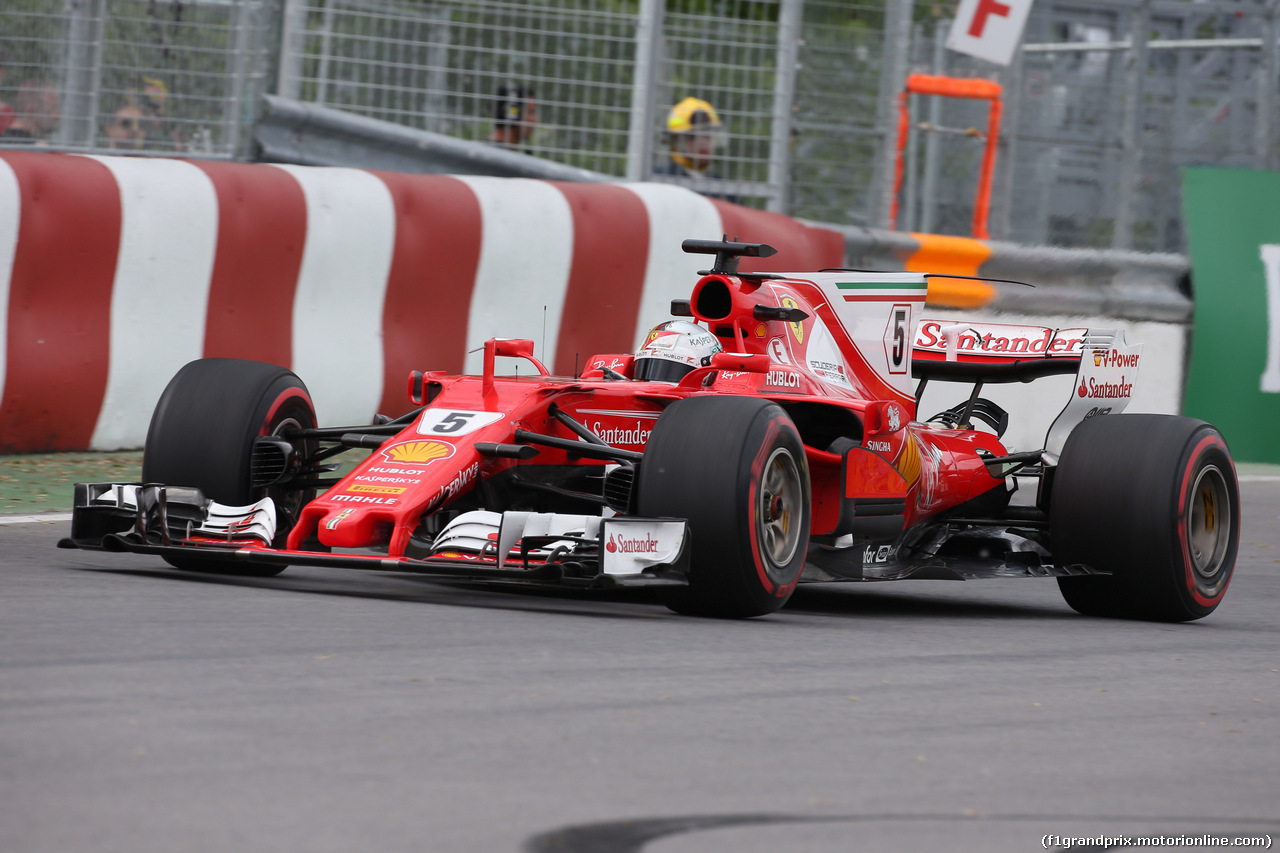 GP CANADA, 09.06.2017- Prove Libere 2, Sebastian Vettel (GER) Ferrari SF70H