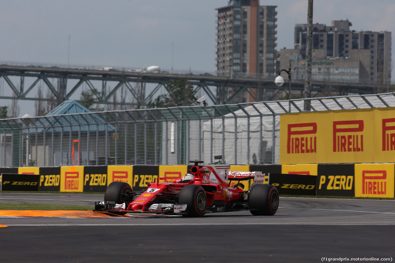GP CANADA, 09.06.2017- Prove Libere 2, Sebastian Vettel (GER) Ferrari SF70H