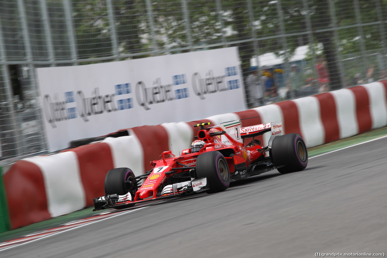 GP CANADA, 09.06.2017- Prove Libere 2, Kimi Raikkonen (FIN) Ferrari SF70H