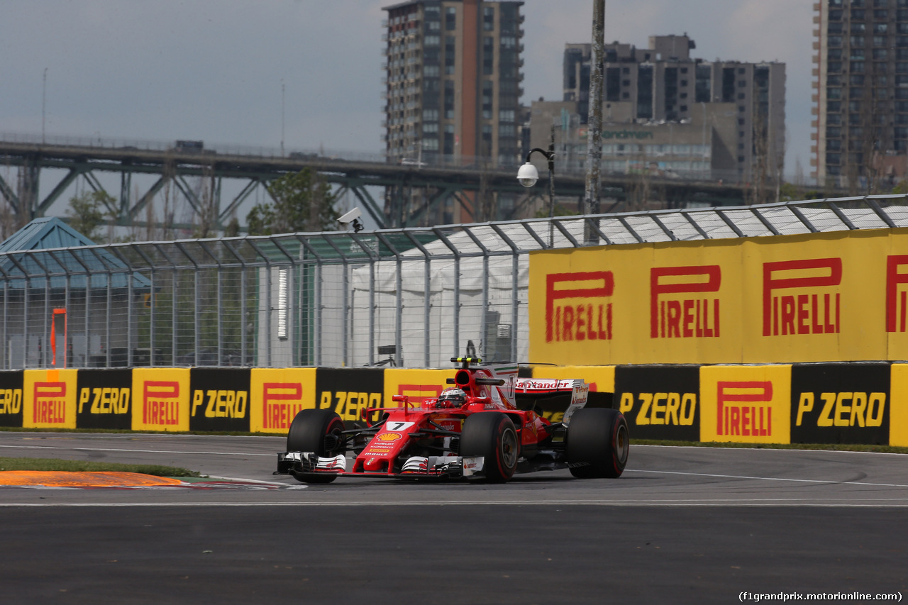 GP CANADA, 09.06.2017- Prove Libere 2, Kimi Raikkonen (FIN) Ferrari SF70H