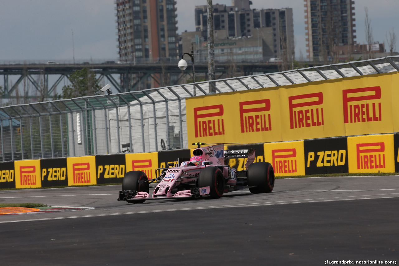 GP CANADA, 09.06.2017- Prove Libere 2, Esteban Ocon (FRA) Sahara Force India F1 VJM10