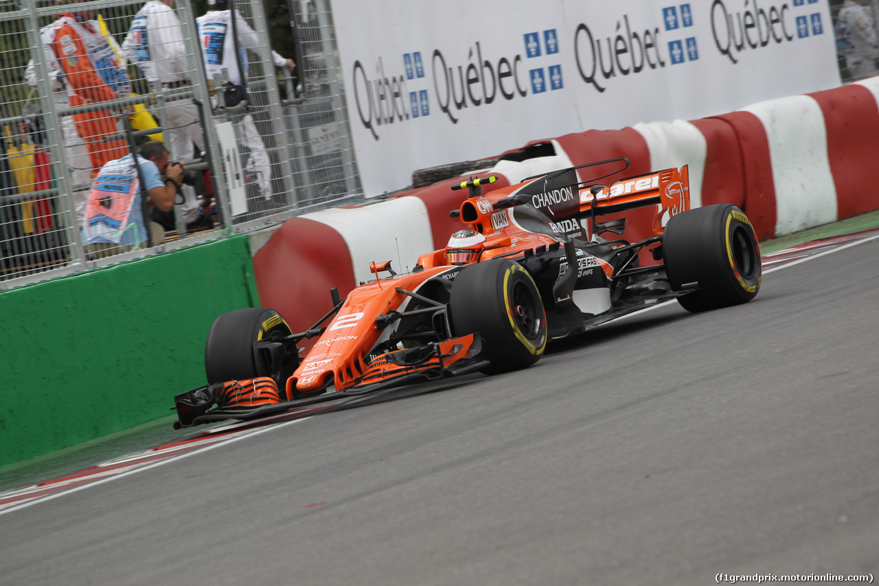 GP CANADA, 09.06.2017- Prove Libere 2, Stoffel Vandoorne (BEL) McLaren MCL32